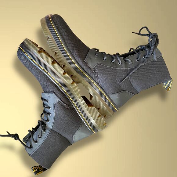 Like New! Dr. Martens Combs Combat Black Boots - Picture 6 of 12